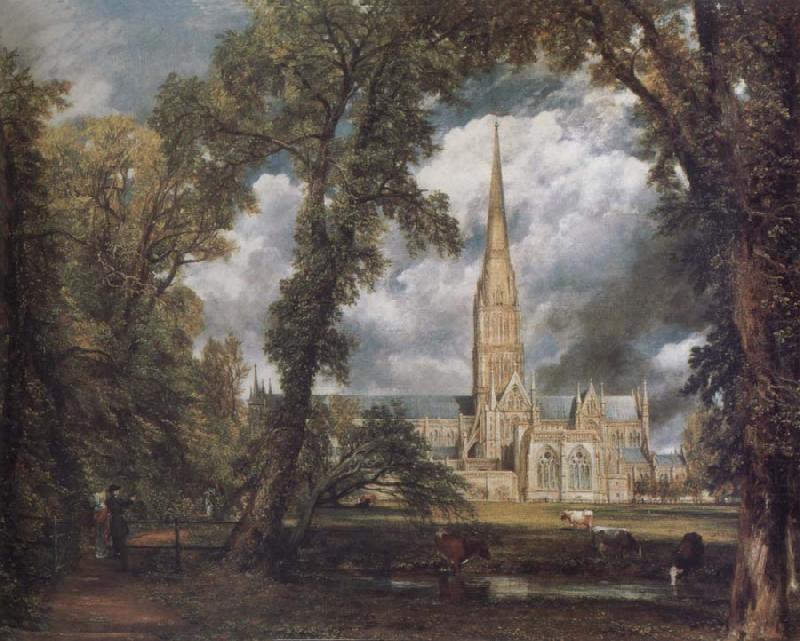John Constable Salisbury Cathedral from the Bishop's Grounds china oil painting image